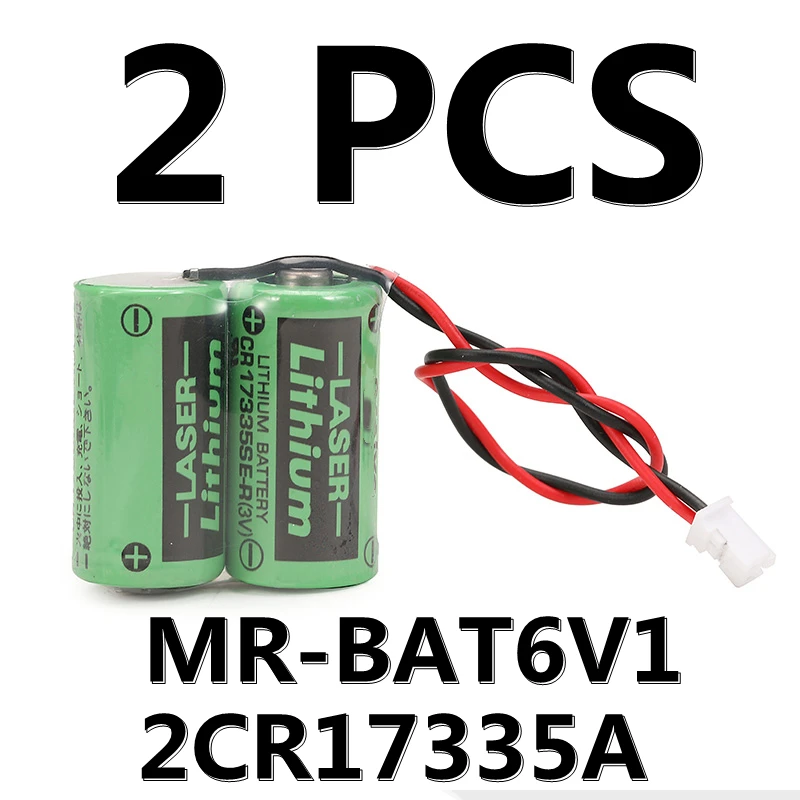 

Original NEW CR17335SE-R 2CR17335A CR17335-2 6V 1650mAh Lithium Battery Pack With Plug For SANYO MR-J4 WK17 MR-BAT6V1 Batteries
