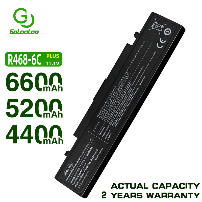 Аккумулятор Golooloo для ноутбука Samsung 6 ячеек aa pb9nc6b r428 355V5C AA PB9NS6b np350v5c
