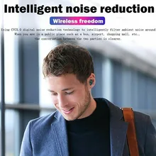 V5.0 голосовые регулируемые водонепроницаемые HIFI наушники истинные Беспроводные с зарядной коробкой Bluetooth наушники для пробежек наушники Сабвуфер стерео