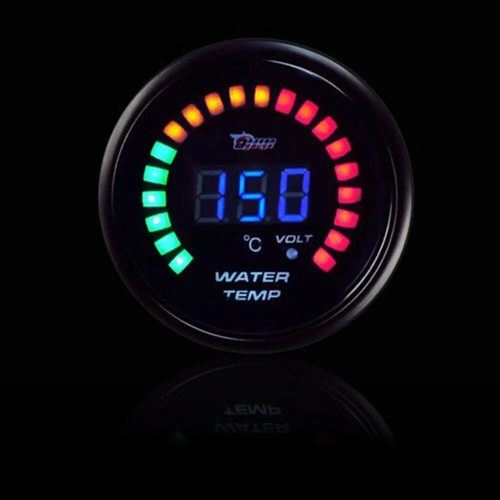 Vehemo автомобильный измеритель температуры воды, измерительный прибор, светодиодный цифровой датчик температуры для грузовика, внедорожника, квадроцикла