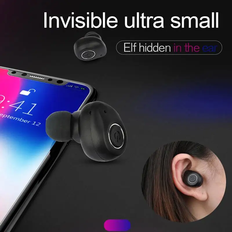 TWS bluetooth 5,0 bluetooth наушники беспроводные Earbus настоящие Беспроводные Стерео Наушники Hi-Fi спортивные наушники для телефона с микрофоном