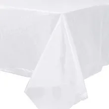 A toalha de mesa plástica descartável premium do retângulo cobre a tabela 13 cores 137x183cm protetor almofada de mesa para a festa
