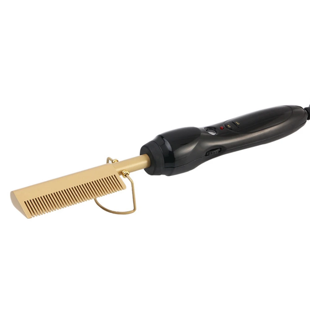 

JuneJour Electric Environmentally Friendly Titanium Alloy Hair Curler Comb Wet and Dry Hair Use Hair Curling Iron Straightener