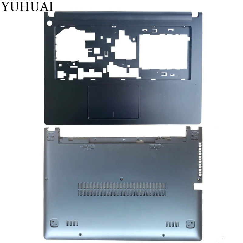 black C and D shell Черный цвет для lenovo Ideapad S400 S405 S410 S415 C оболочка Упор для рук крышка/D корпус нижний чехол/Упор для рук крышка+ нижний чехол - Цвет: black C and D shell