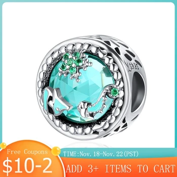 

100% Real 925 Sterling Silver European Glass Beads Beads Charms Fit Original 3mm Bracelets DIY Jewelry Making For Women