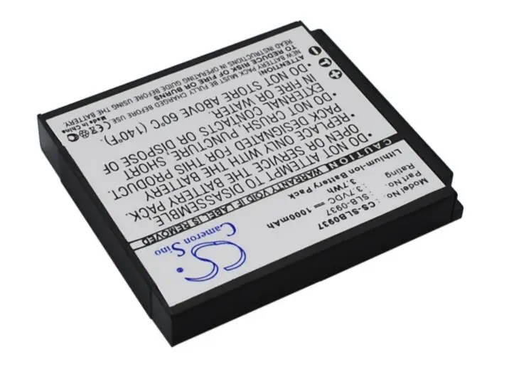 Cameron sino 1000 мА/ч, Батарея для SAMSUNG CL5 i8 L730 L830 NV33 NV4 PL10 SLB-0937 Камера Батарея