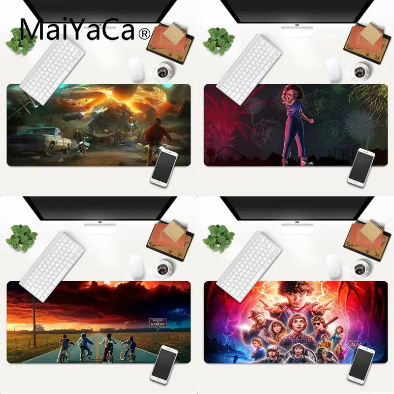 

Stranger incident Lock Edge Speed Control Laptop Keyboard Mat Gaming Mouse Mat xl xxl 800x300mm Notebook Mice Mats