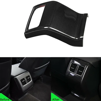 

Carbon Fiber Rear Armrest Air Condition Vent Outlet Frame Cover Trim for Honda Accord 2018