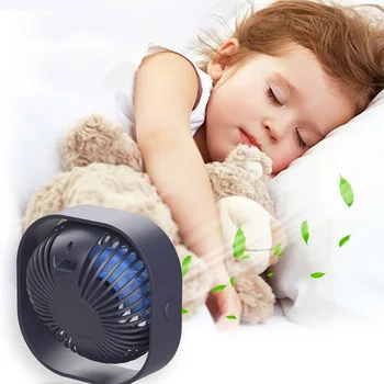 

Desktop Cooling Fan Table Top USB Powered Low Noise 3 Gears Mini Electric Fan for Home Office Hotel