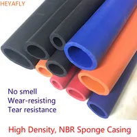 1m Smooth Surface NBR High Density Sponge Tube Casing Fitness Car Fitness Equipment Accessories Wear Resistance Tear Resistance 1