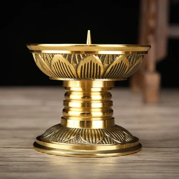 

Stand Candle Holder Metal Vintage Mold Modern Candelabra Centerpieces Centrotavola Natale Pillar Golden Luxury Home Decor KK60ZT