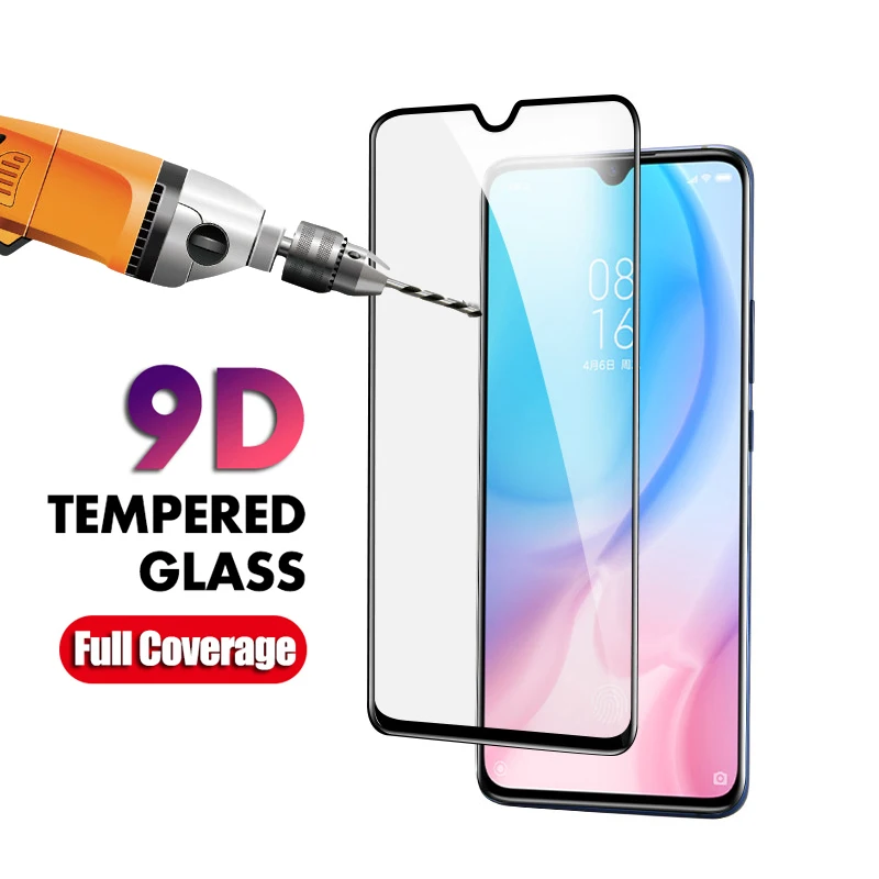 

9D Screen Protector for Xiaomi Mi 9 8 A2 Lite SE Tempered Glass Mi A3 A1 5X MI 9T Pro MI9 Lite MIA3 Full Cover Protective Glass