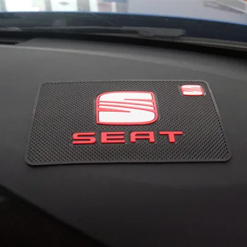 

Car Logo Anti Slip Mat Phone Holder Non-Slip Mat non slip Pad For Seat Leon Ibiza cupra Altea Belt Racing