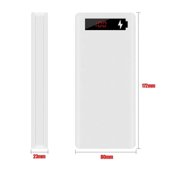 

L8 LCD Display 8x18650 Battery Case Power Bank Shell Charger Box Without Battery
