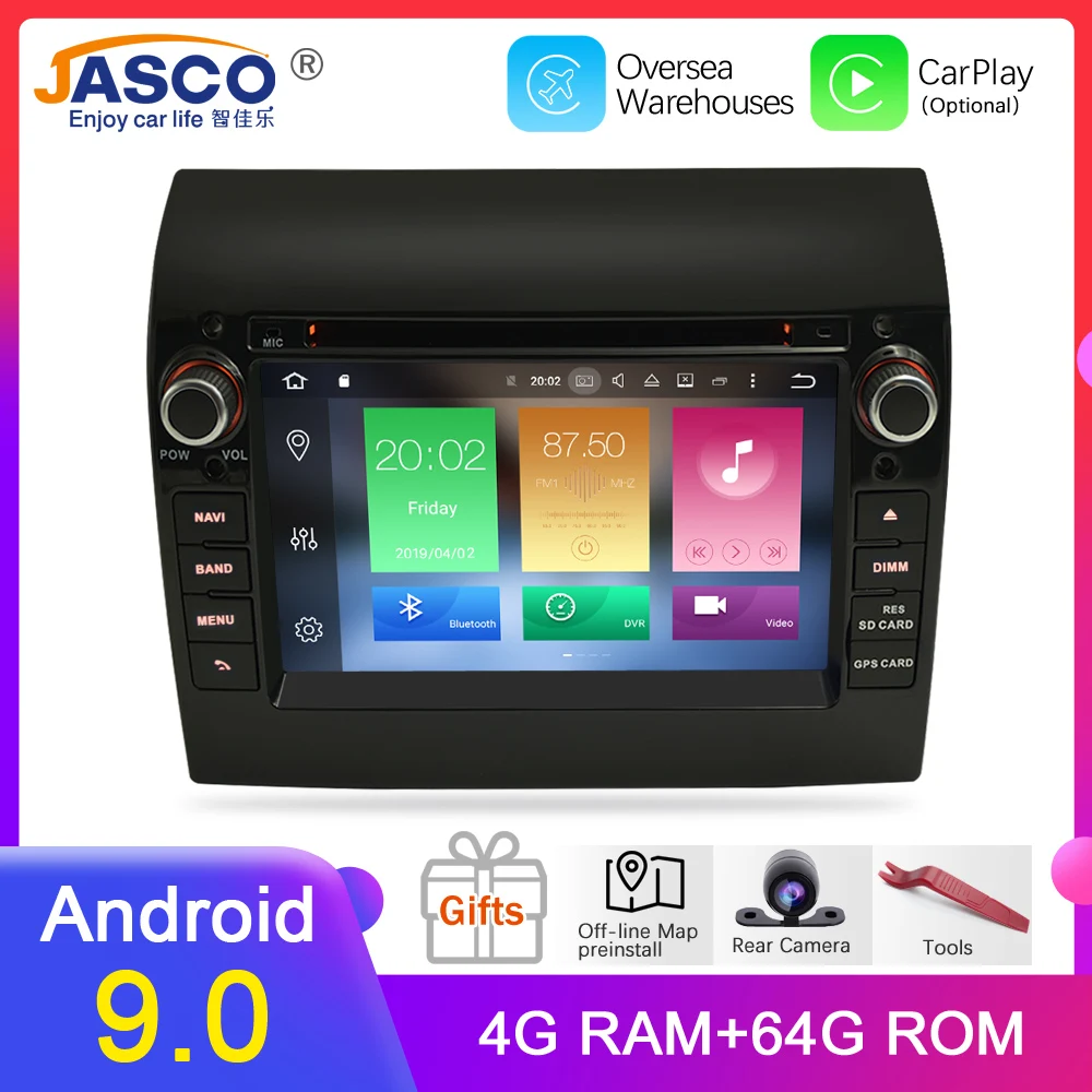 4G ram Android 9,0 Автомобильный DVD стерео для Fiat Ducato джемпер боксер навигация Mutimedia Видео Аудио головное устройство