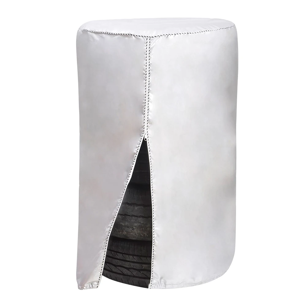 

Zipper Protector Cover Anti Scratch Large Capacity Holds 4 Wheels Waterproof Drawstring Base Universal Car Tire Storage Bag