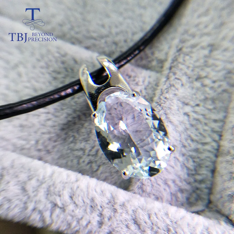 TBJ, Натуральный аквамарин подвески с гравировкой с аккордом, аккорд ожерелье, специальный режущий Аквамарин кулон с подарочной коробкой