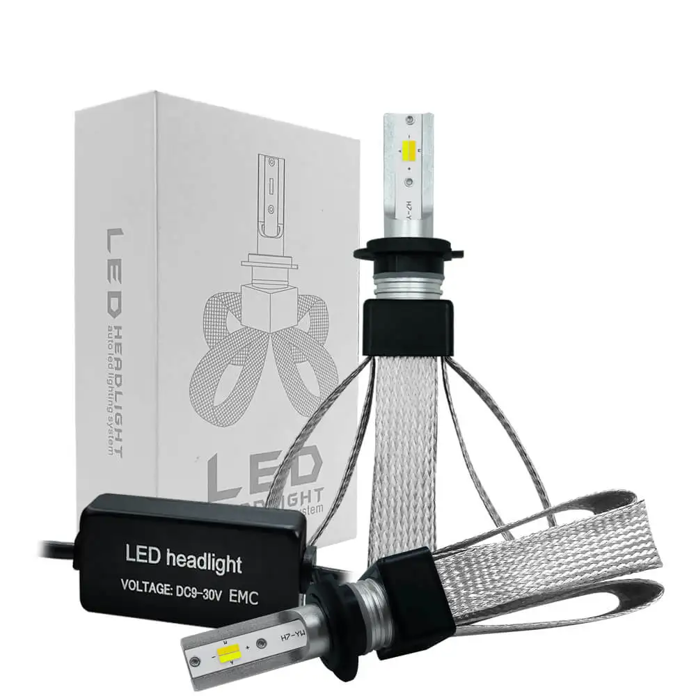 Tefanball светодиодный 12V лампы для передних фар Светодиодный H7 H4 9003 HB2 H1 H11 9005 HB3 9006 HB4 светодиодный 60 Вт 9600LM 6000 К супер яркие светодиоды с чипом CSP T9