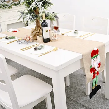 

2020 New Home Decor Christmas Table Flag Tablecloth Dining Room Party Desktop Ornament Party Dinner Non-slip Nutcracker runner