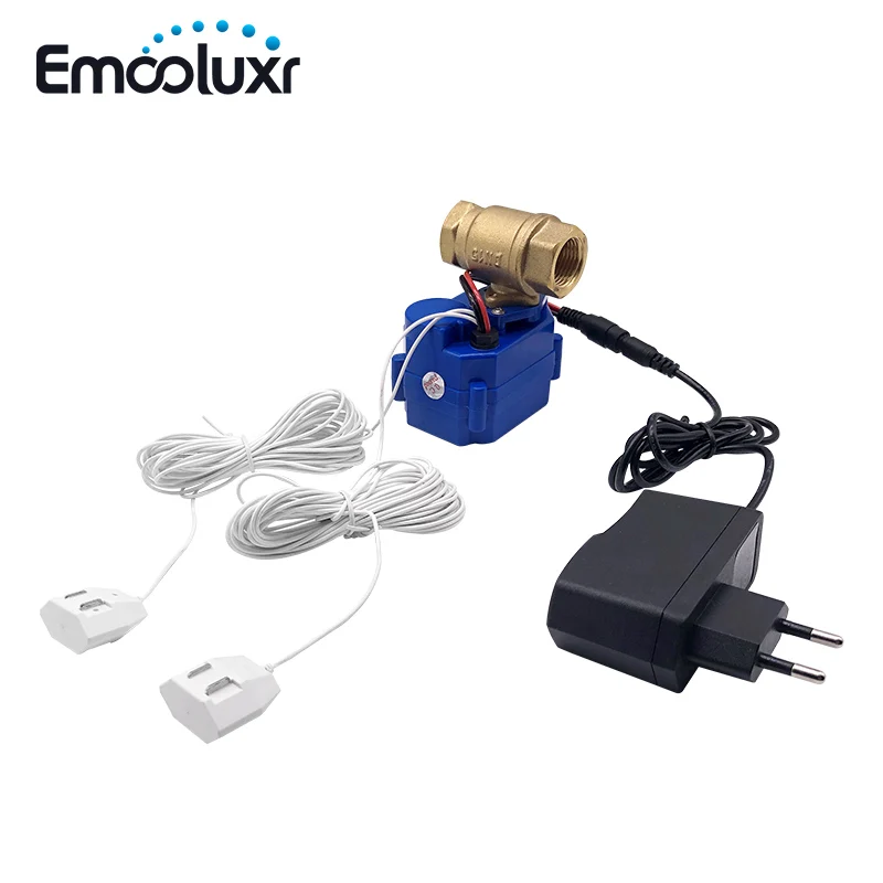 

Smart House Liquid Leakage Detection System 1/2 inch Auto Shutoff Ball Valve with Buzzer and Sensitive Water Detectors