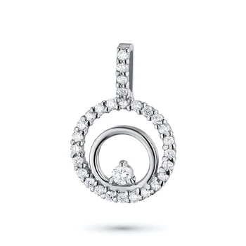 

Pendant in white gold with diamonds