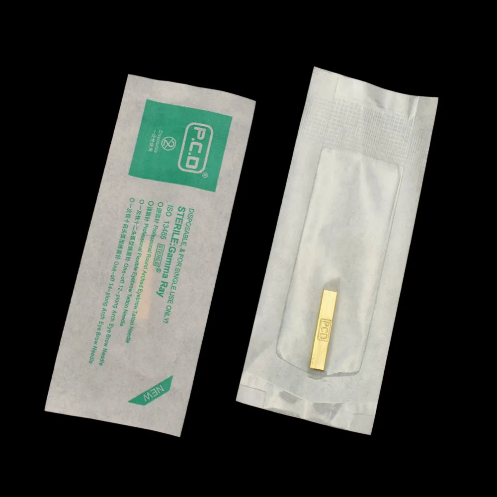 professional makeup tebori blade needle microblading 12 pin eyebrow needles for dermografo micropigmentation
