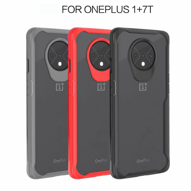 Для Oneplus 7T чехол из прозрачного силикона противоударный Полный Чехол для One Plus 7 Pro Чехол Корпус
