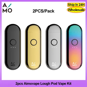 

2pcs OVNS Aimovape Lough Pod Vape pen 400mAh Kit 1ml 1.2ohm Anti-dry protection Electronic cigarette VS minifit W01 vape pen kit
