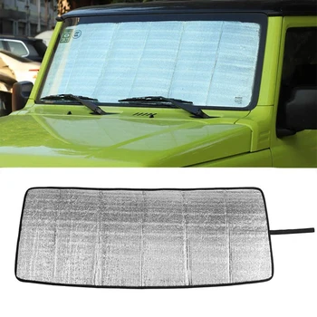 

122cm Car Front Windshield Sunscreen Shade For Suzuki Jimny 2019 2020 Aluminum Foil Easy Folding Car Interior Accessories