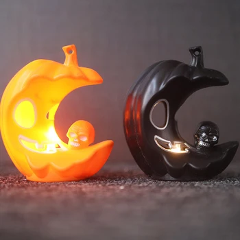 

2020 Halloween Party Pumpkin Lanterns LED Glow Spooky Skull Portable Lamp Decoration