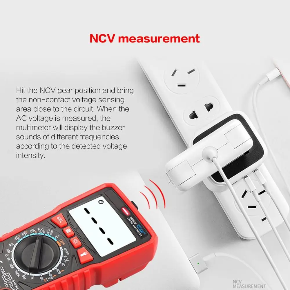 Карманный цифровой мультиметр True RMS AC/DC Вольтметр Амперметр Ом Диодная стойкость Fruquency NCV тестер непрерывности