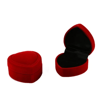 

Heart Shape Wedding Earrings Ring Box Jewelry Display Case Holder Gift Boxes Amazing Organizer