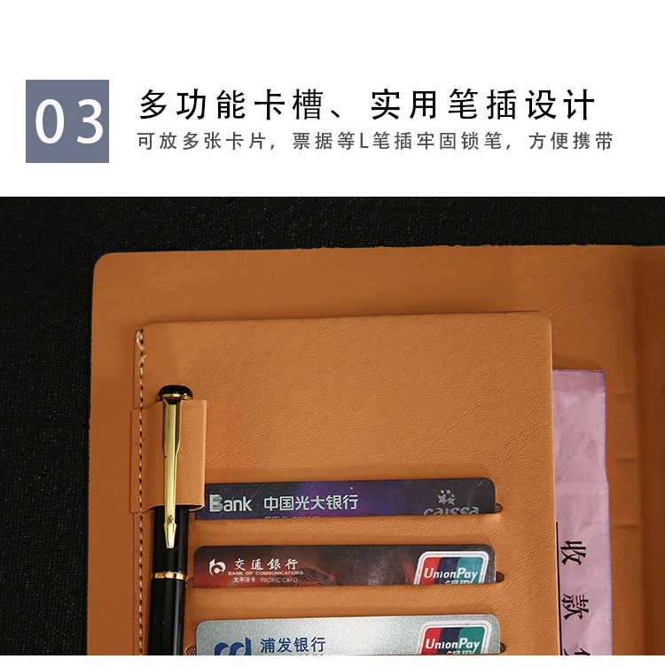 Business Laptop A5 Leaflet Company Office Conference Gift Set Retro Notebook Gift Customization Logo