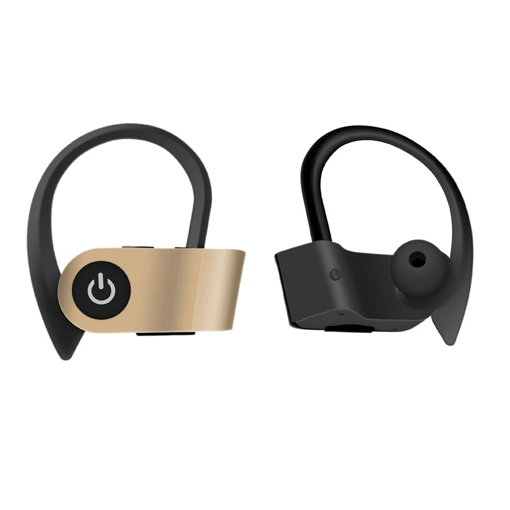 Золотой 1 пара аксессуаров, дисплей батареи, стерео звук, сотовый телефон, Bluetooth 5,0, мини беспроводные наушники в ухо, модные, спортивные, эргономичные - Цвет: Золотой