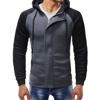 

Men's Winter Warm Slim Warm Hoodies Zipper Hooded Sweatshirt Outwear Mens Hoodie With Pocket Tracksuit