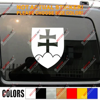 

Slovak Slovakia Coat of arms Decal Sticker Car Vinyl pick size color no bkgrd