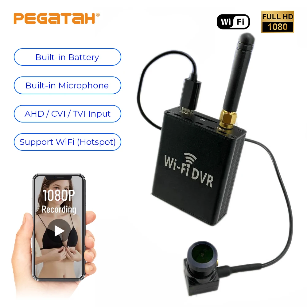 Комплект мини-видеорегистратора 1080P Wi-Fi Onvif AHD P2P 128 ГБ слот для TF-карты |
