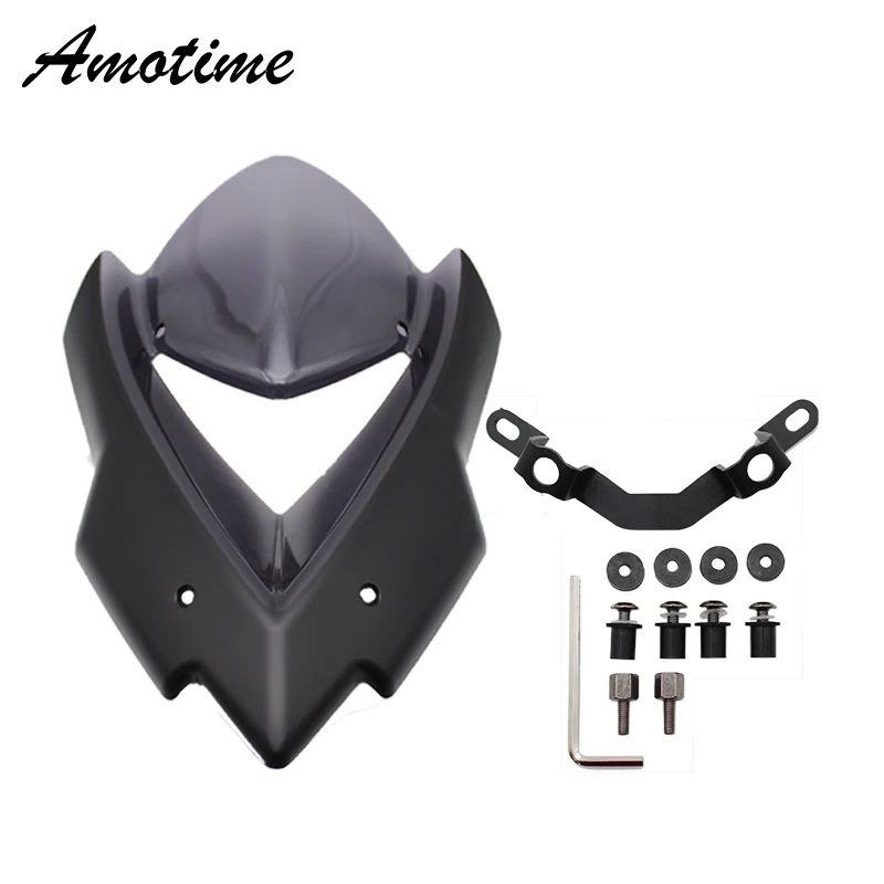 Мотоциклетный козырек лобовое стекло ветровое подходит для Kawasaki Z1000 2014 2015 2016 2017
