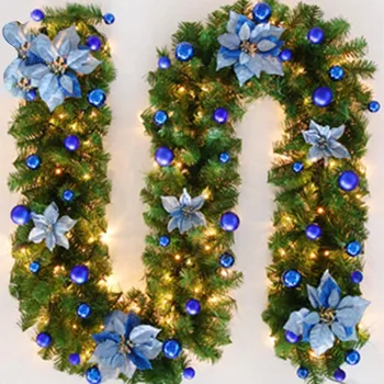 

Xmas LED Tree Hanging Ornament Rattan Colorful Decoration For Christmas Party christmas decorations for home Drop Ornaments