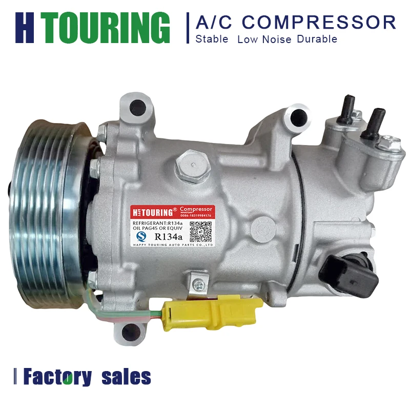 Sd6c12 Ac Compressor For Peugeot 207 208 307 308 Partner Citroen C3