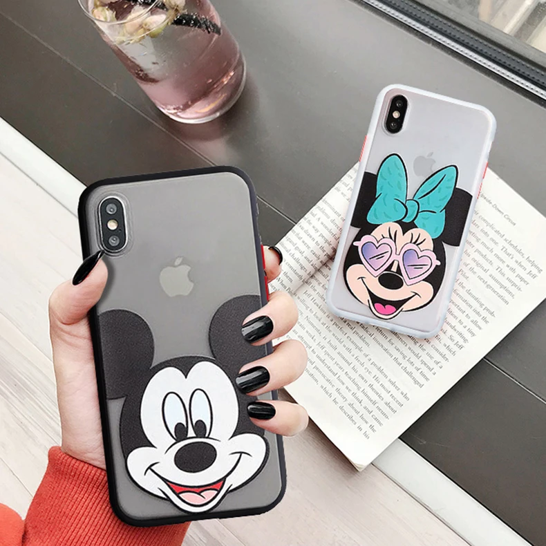 Милый Cartton телефон для iphone XR X XS Max чехол 7 8 Plus Apple iPhone 11 Pro Minnie Micky |