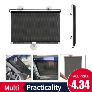 Солнцезащитный козырек для лобового стекла автомобиля, портативный автомобильный солнцезащитный козырек, автомобильные запчасти 40x60 см, выдвижной Прочный ПВХ - изображение