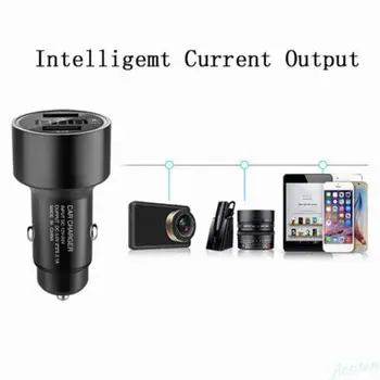 

Top Car GPS Tracker Locator Real Time Tracking Dual USB LED Charger Voltmeter Plastic Smart Charger Mobile Phone Chargers 1