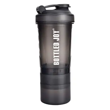 

550ML Sports Bottle Protein Powder Box Fitness Water Bottle Whey Protein Powder Shake Mix Bottle With Stirring Bottle BPA Free