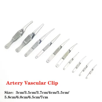 

New Arterial venous clamping micro-device clip-down device temporary blocking clip hemostasis artery hemostat Stainless steel