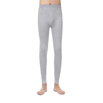 

Loose Long Cotton Blend Men Leggings High Waist Elastic Daily Solid Soft Warm Sleeping Bottom Autumn Winter