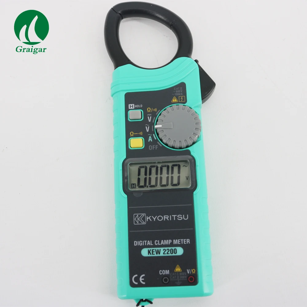 Original KYORITSU 2200  Kyoritsu Digital Clamp Meter KEW2200 1000A  AC Clamp Meter 6