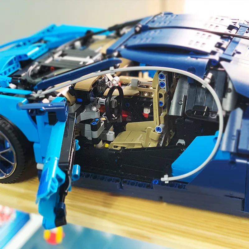 Zhenwei Technic Bugatti чугун гоночный автомобиль строительный комплект Инженерная игрушка, взрослый коллекционный спортивный автомобиль со шкалой Модель двигателя