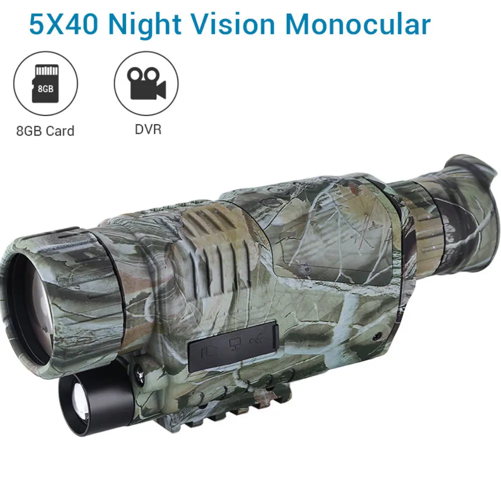 Монокуляр Военный цифровой прибор ночного видения телескоп с инфракрасной камерой охотничий прицел Многофункциональный