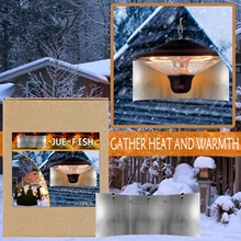 Hanging courtyard heat Reflector Patio Reflective Heater Reflector Hood Patio Outdoor Propane Natural Gas Folding Outdoor